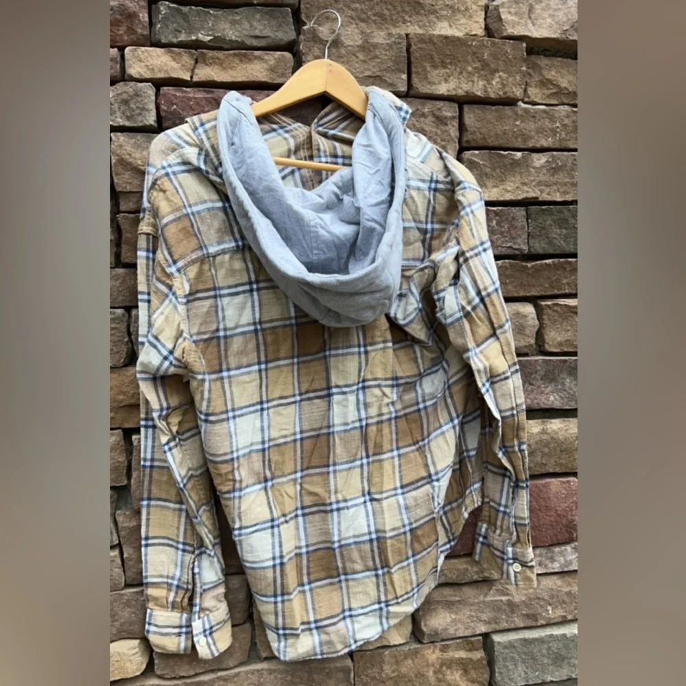 Hooded flannel; American eagle - Picture 2 of 3